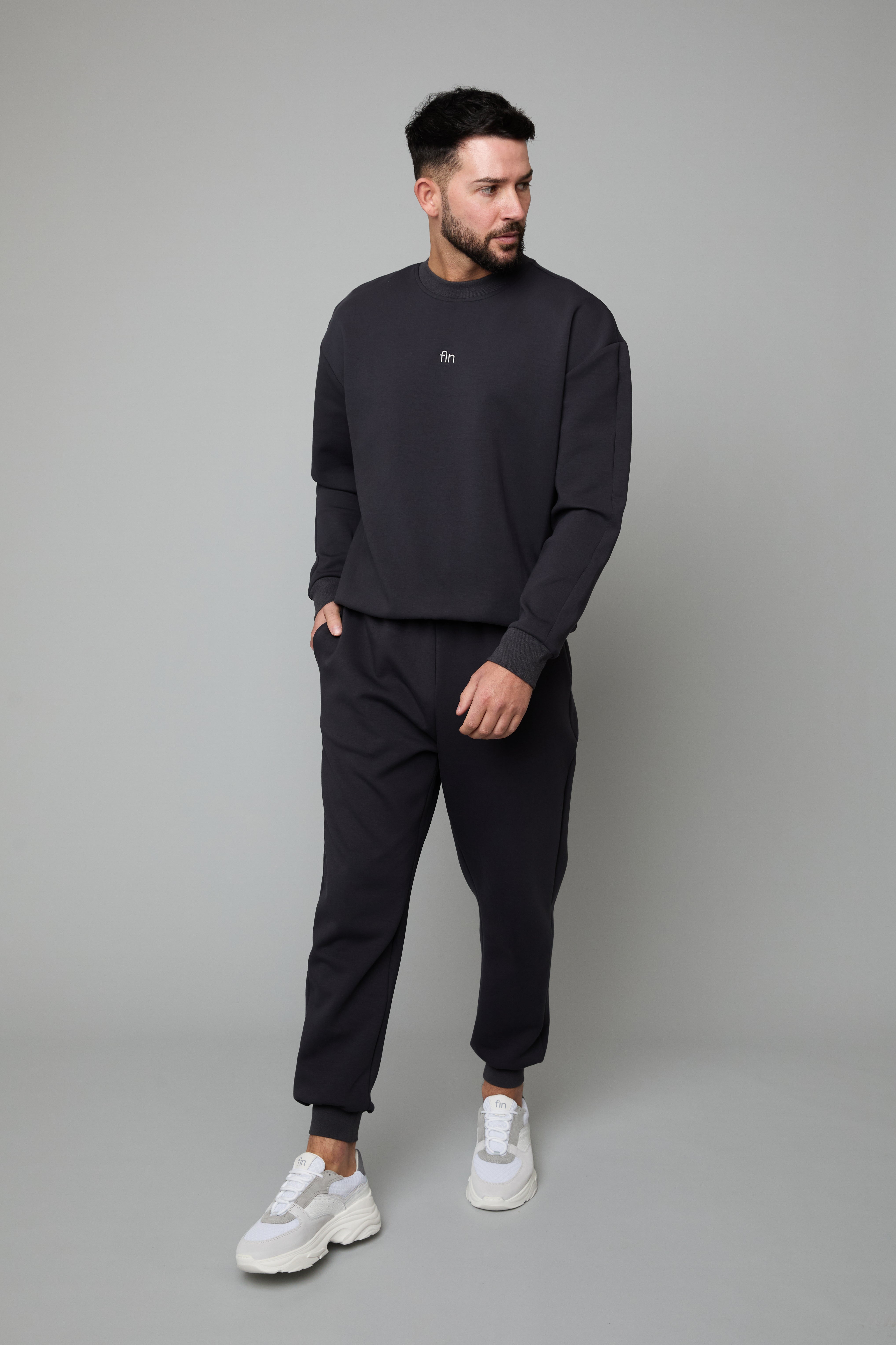 Social Jumper - Charcoal Blue